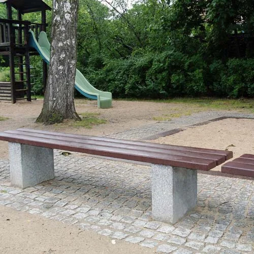 Latte de banc en plastique recyclé